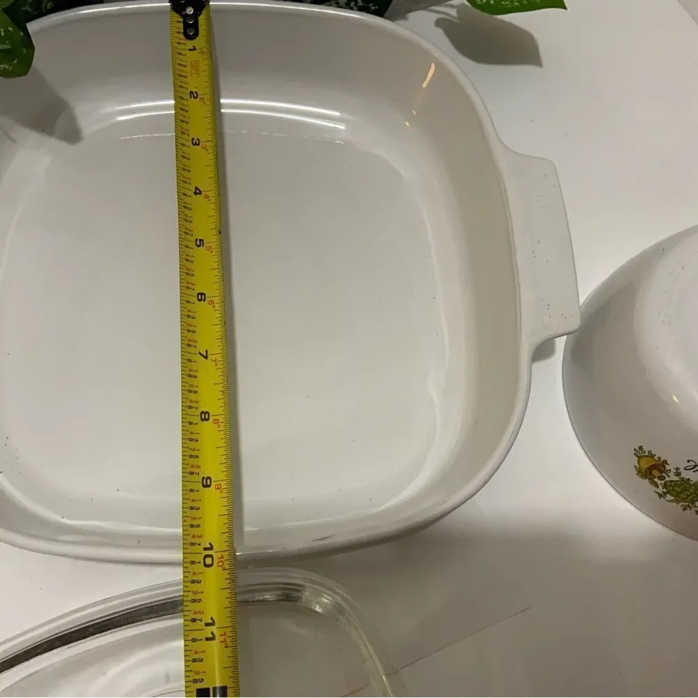 Set 3 RARE Corning Ware Le Romarin‎ Casserole Dish A-10-B l’echalotte le persil